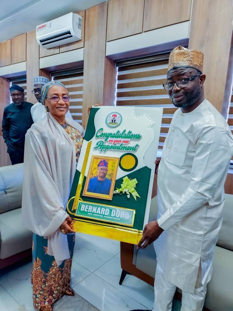 Hajiya Zainab Yakubu Muhammad with Hon. Minister Dr. Bernard M. Doro