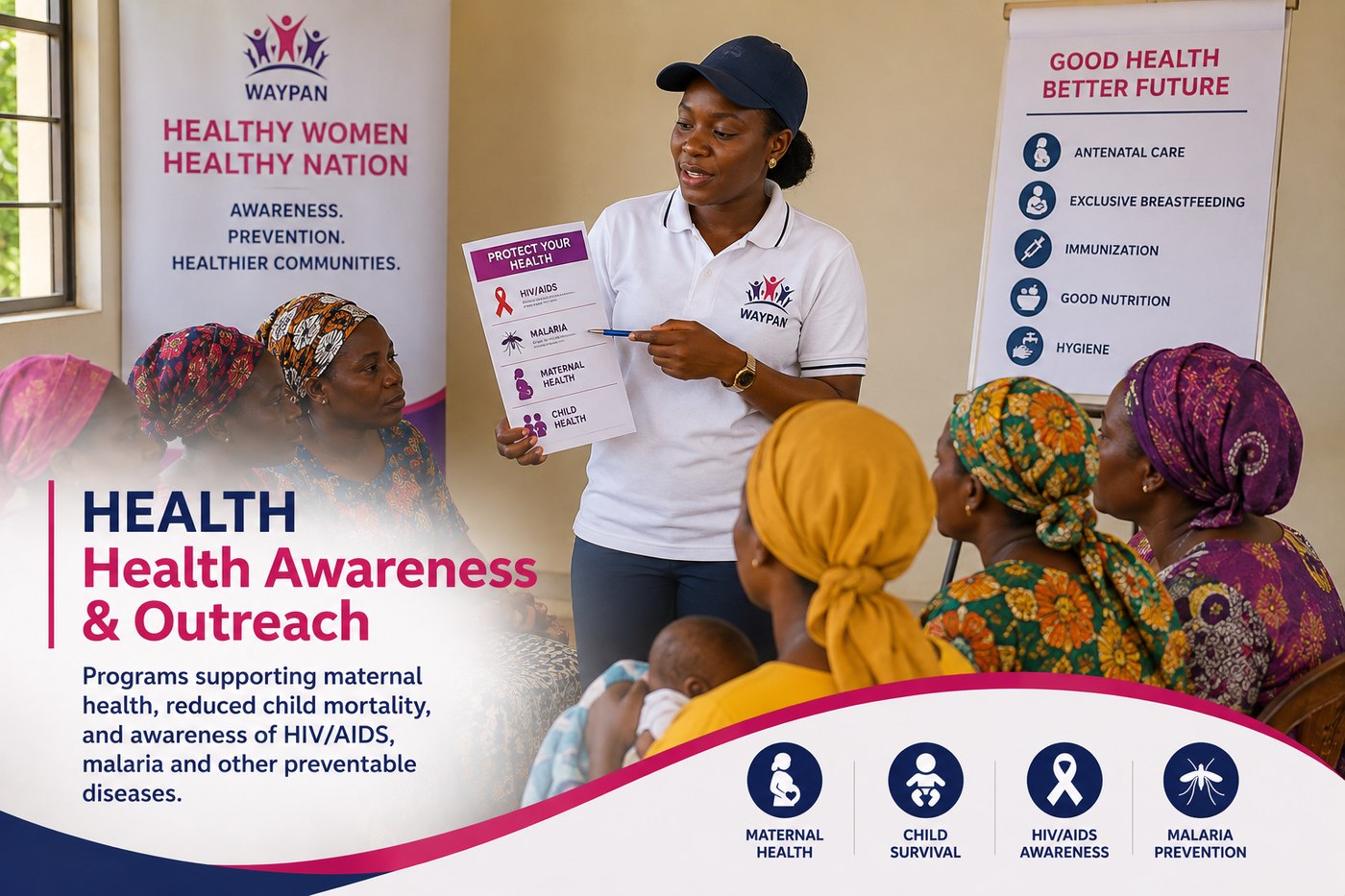 Health Awareness and Outreach — WAYPAN maternal health session